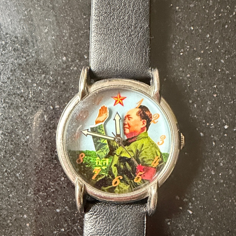 Unique Watch with Black Leather Strap - Picture 4 of 4